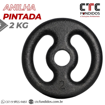 ANILHA 2KG PINTADA FURO COMUM 31mm | CTC Fundidos