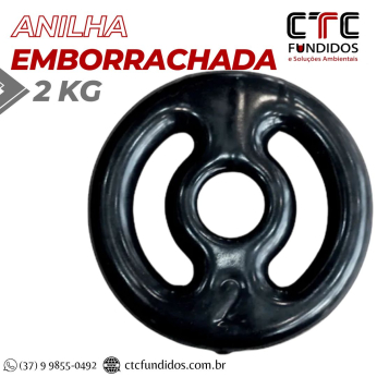 ANILHA 2KG EMBORRACHADA FURO COMUM 31mm | CTC Fundidos